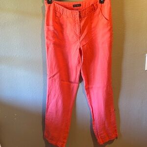 Linen Coral Pants